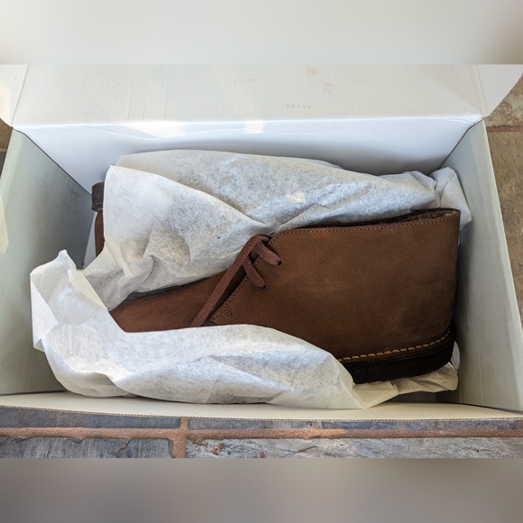 NEW JCrew MacAlister shearling-lined suede boots - Auburn - Size 8.5 Mens - Picture 3 of 14